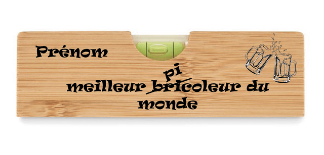 Niveau à bulle / décapsuleur PERSONNALISABLE