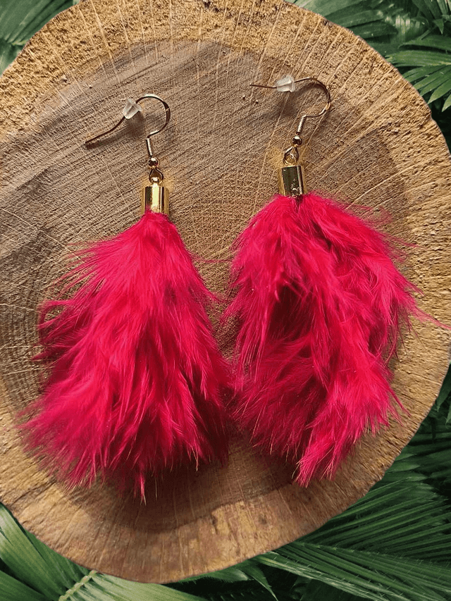 BOUCLES D'OREILLES - BOHEME ROUGE