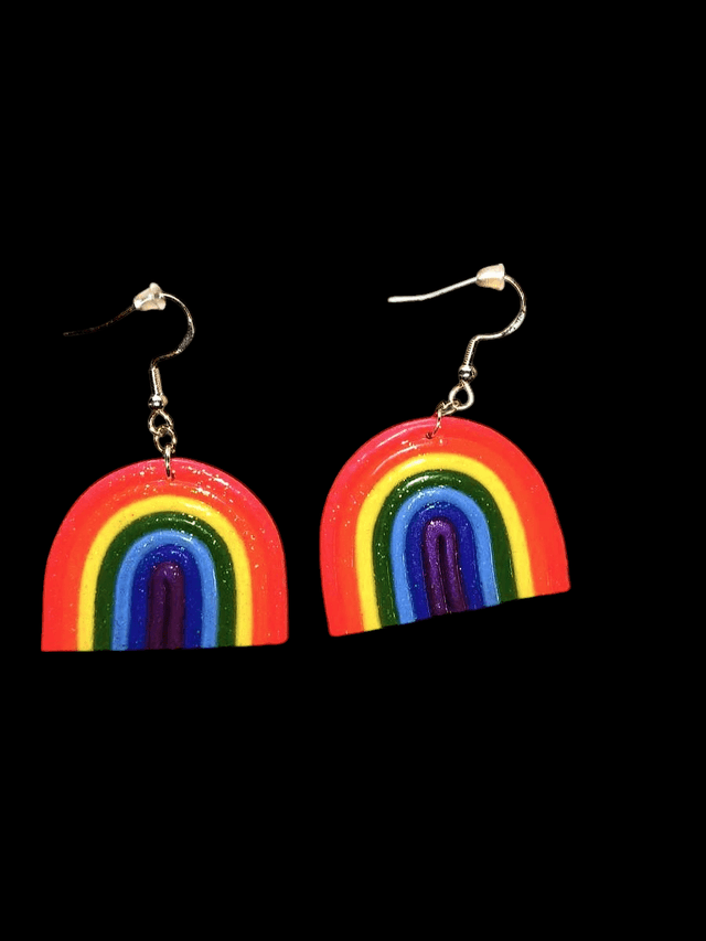 BOUCLES D'OREILLES - ARC EN CIEL