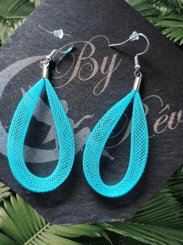 BOUCLES D'OREILLES - GOUTTES CELESTE