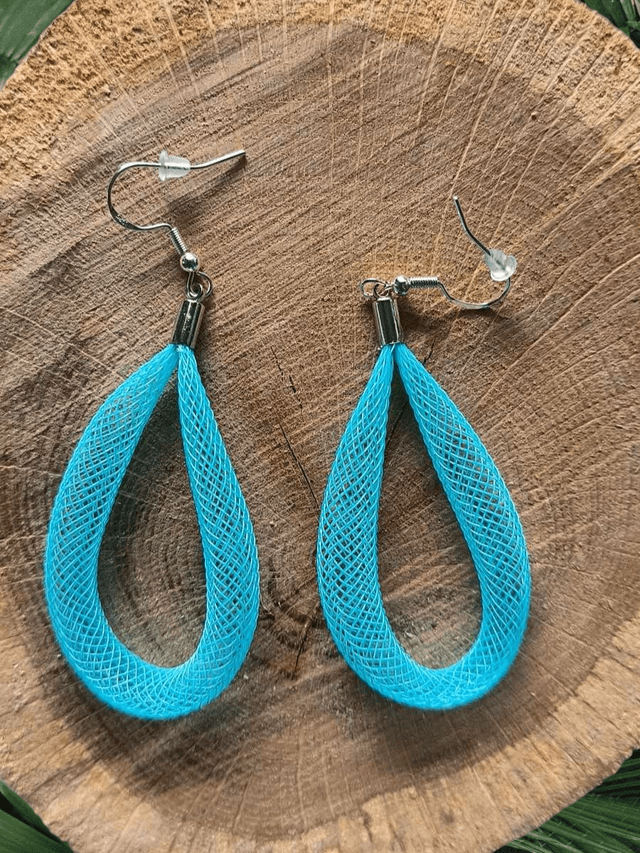 BOUCLES D'OREILLES - GOUTTES CELESTE