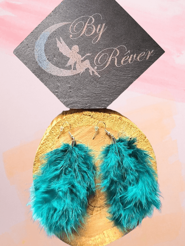 BOUCLES D&#039;OREILLES - BOHEME BLEU